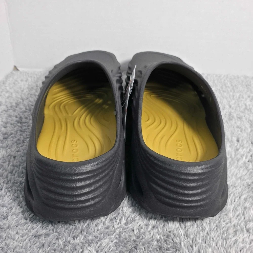 Crocs Echo Wave Clogs Slip On Shoes Men's Size 11 Black Sand NEW NWT 210521-0LD - Picture 6 of 10